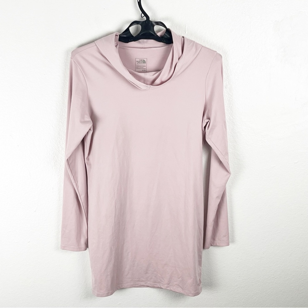 THE NORTH FACE Flashdry Light Pink Long Sleeves Hooded Lightweight Top Medium